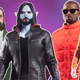 A collage of characters created in the demo including Velma and Kanye West.